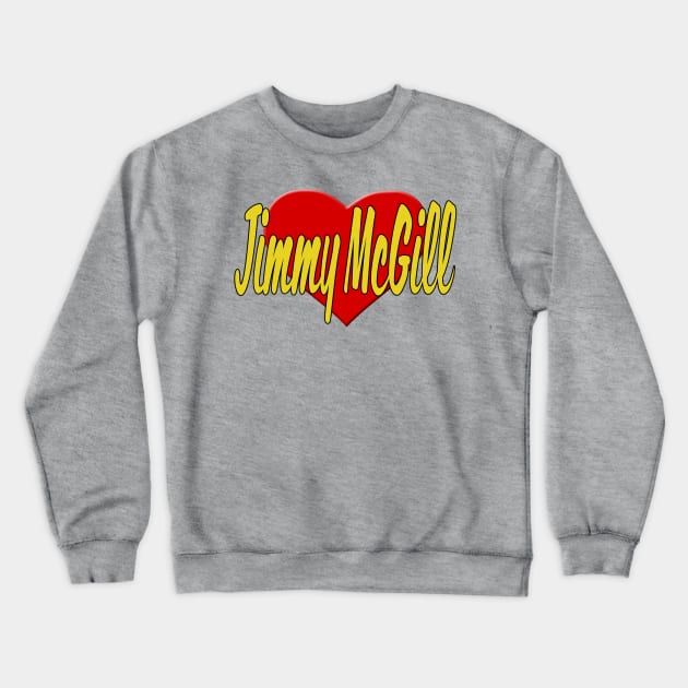 Heart Jimmy McGill Crewneck Sweatshirt by snknjak